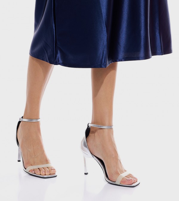 Calvin Klein Calvin Klein - Silver Heeled Sandals