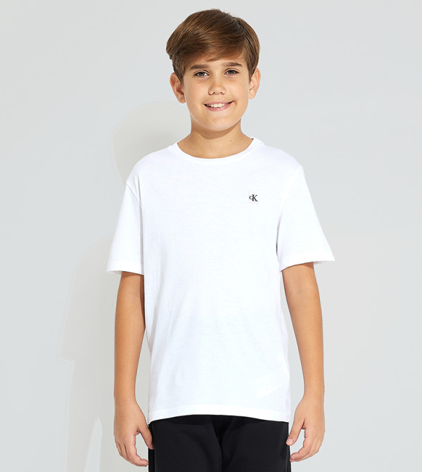 كالفين كلاين كالفين كلاين - أبيض تي شيرتات