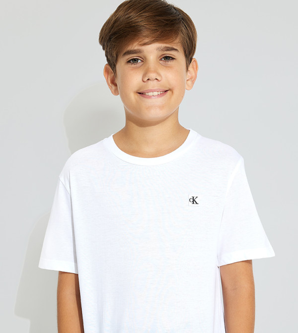 كالفين كلاين كالفين كلاين - أبيض تي شيرتات