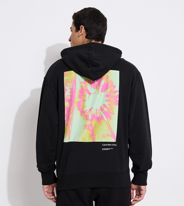 كالفن كلاين جينز  هودي - أسود هودي