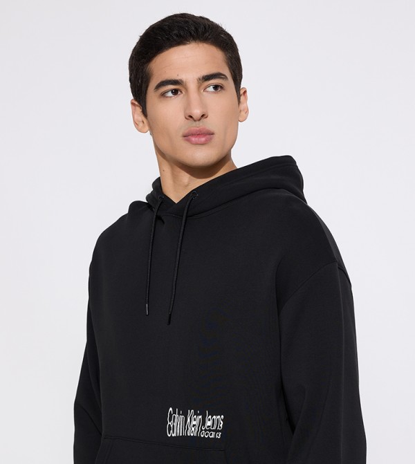 كالفن كلاين جينز  هودي - أسود هودي