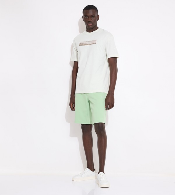 Calvin Klein  T-Shirts - Off White Casual T-Shirts