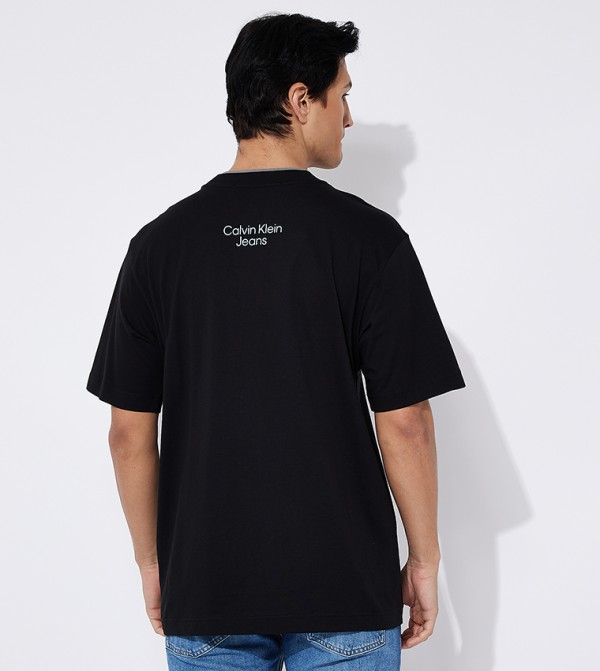 Calvin Klein Calvin Klein - Black Round Neck T-Shirts