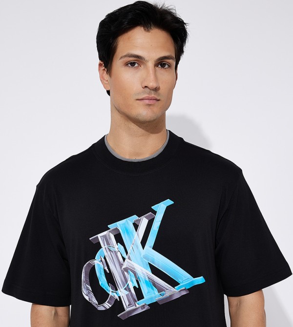 Calvin Klein Calvin Klein - Black Round Neck T-Shirts