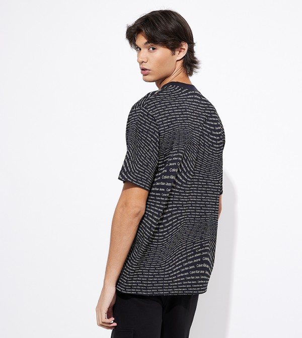 كالفين كلاين كالفين كلاين - أسود Round Neck T-Shirts