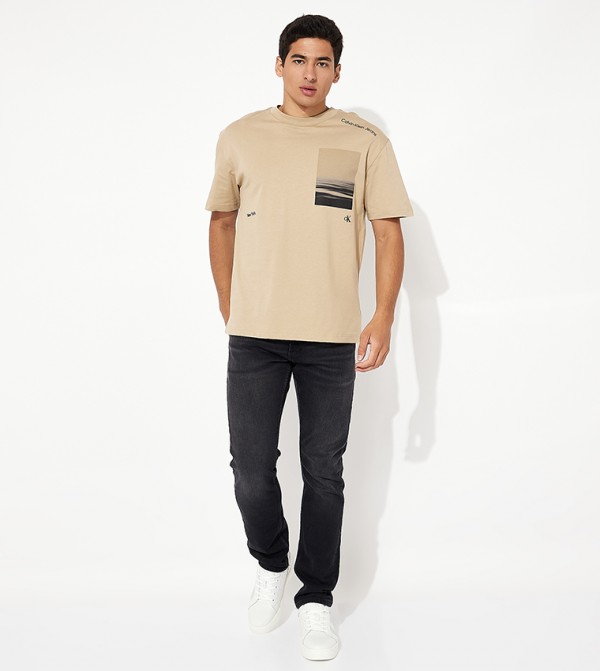 Calvin Klein Jeans Calvin Klein Jeans - Beige Casual T-Shirts