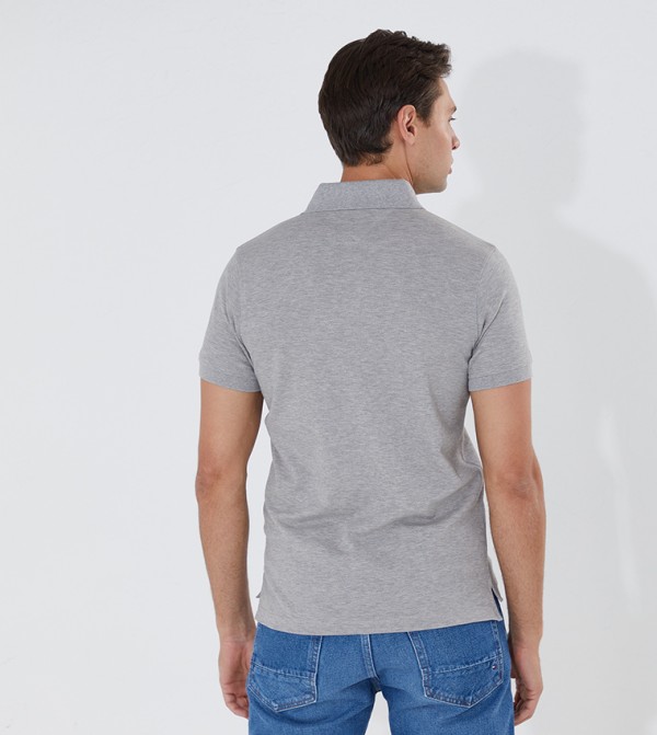 Tommy Hilfiger  T-Shirts - Grey Polo T-shirts