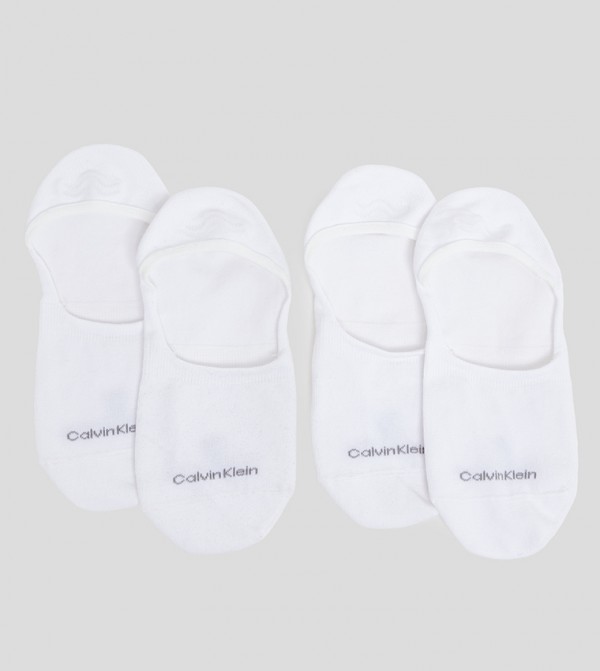 Calvin Klein  Socks - White No Show Socks