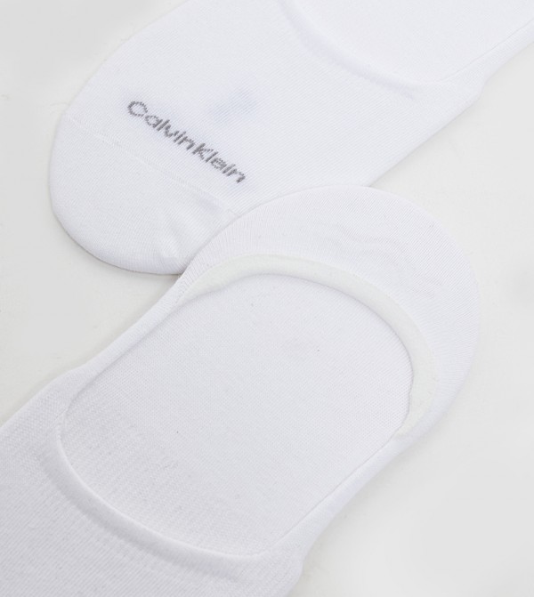 Calvin Klein  Socks - White No Show Socks