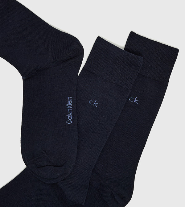كالفين كلاين جوارب - كحلي Calf Length Socks
