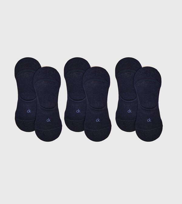 Calvin Klein  No show Socks - Navy No Show Socks