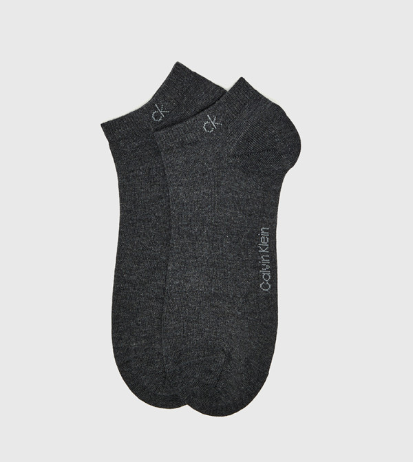 كالفين كلاين جوارب - رمادي Ankle Length Socks