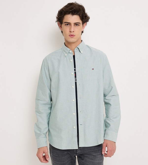 Tommy Hilfiger  Shirts - Green Long Sleeves