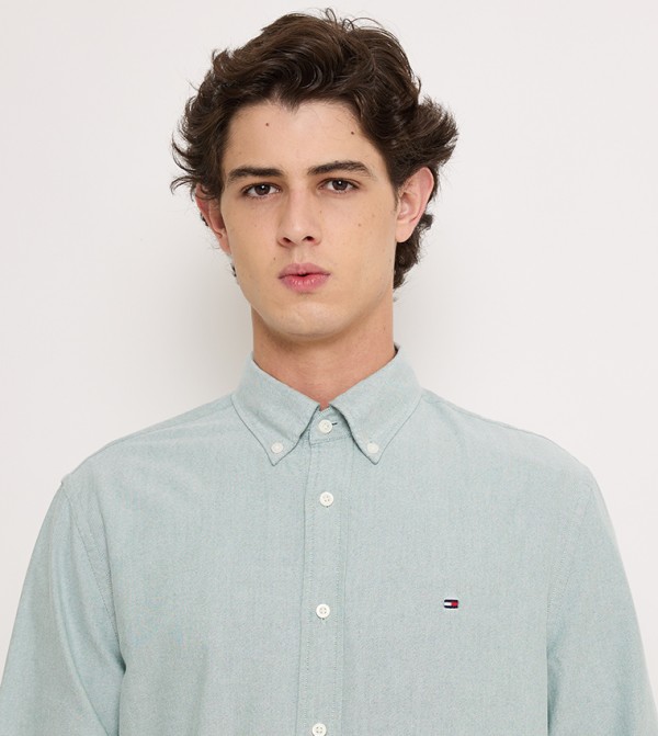 Tommy Hilfiger  Shirts - Green Long Sleeves