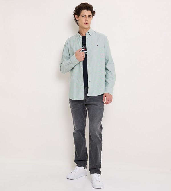 Tommy Hilfiger  Shirts - Green Long Sleeves