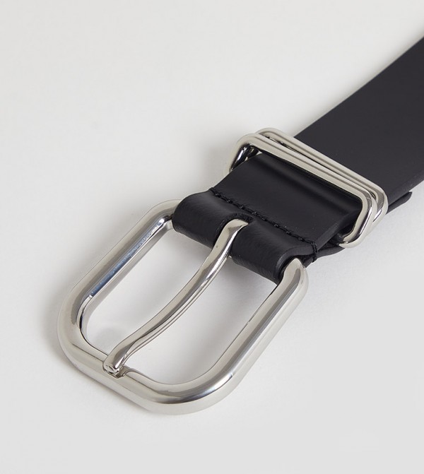 Tommy Jeans  Leather Belts - Black Leather Belts