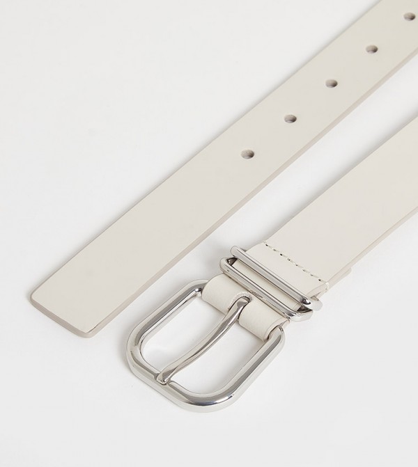 Tommy Jeans  Leather Belts - Off White Leather Belts
