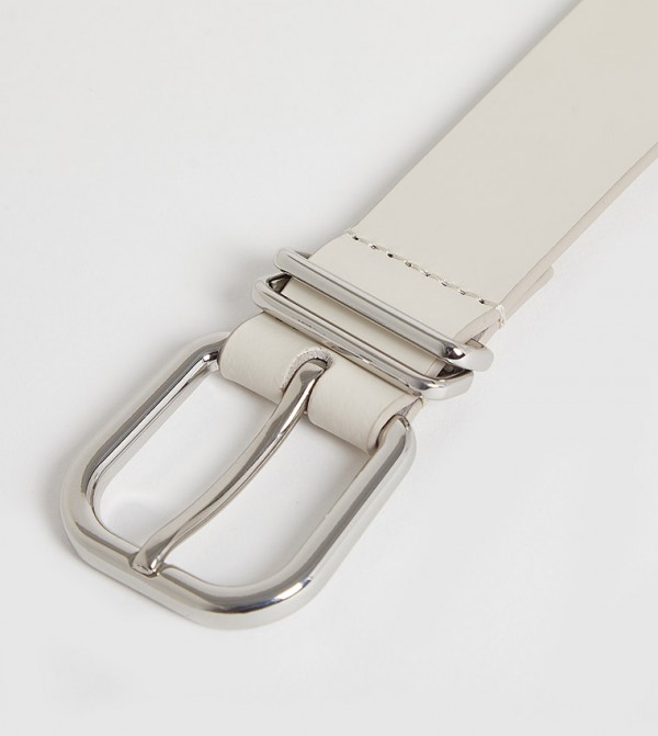 Tommy Jeans  Leather Belts - Off White Leather Belts