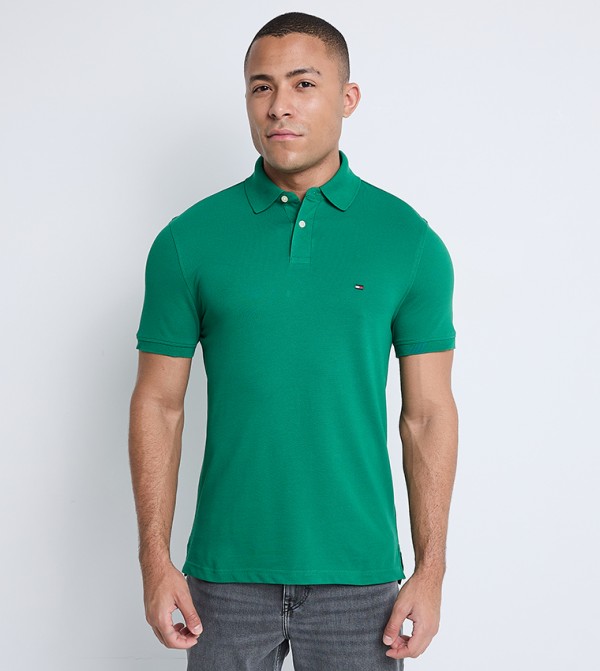 Tommy Hilfiger  Polo T-Shirts - Green Polo T-shirts