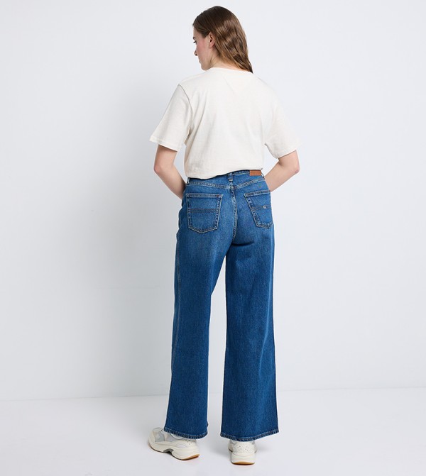 تومي هيلفيغر  - أزرق Wide Leg Jeans