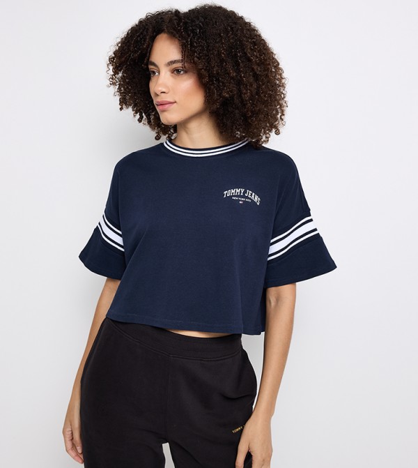 Tommy Jeans TOMMY JEANS - Navy Casual T-Shirts
