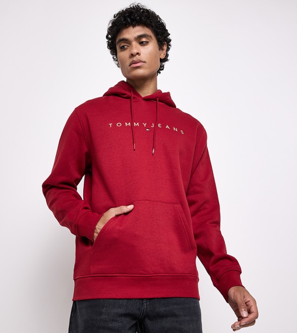 Tommy Hilfiger  Hoodies & Sweatshirts - Red Hoodies