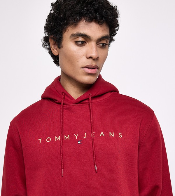 Tommy Hilfiger  Hoodies & Sweatshirts - Red Hoodies