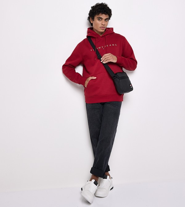 Tommy Hilfiger  Hoodies & Sweatshirts - Red Hoodies