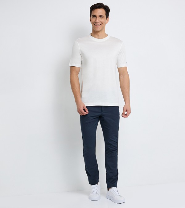 Tommy Hilfiger T-Shirts - White Round Neck T-Shirts