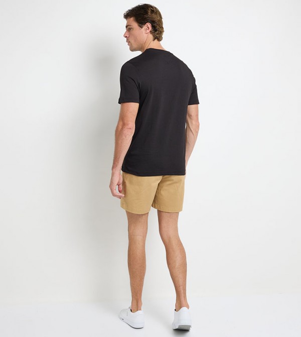 Tommy Hilfiger  T-Shirts - Black Round Neck T-Shirts