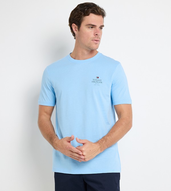 Tommy Hilfiger Tommy Hilfiger - Blue Round Neck T-Shirts