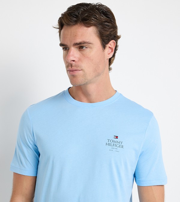 Tommy Hilfiger Tommy Hilfiger - Blue Round Neck T-Shirts
