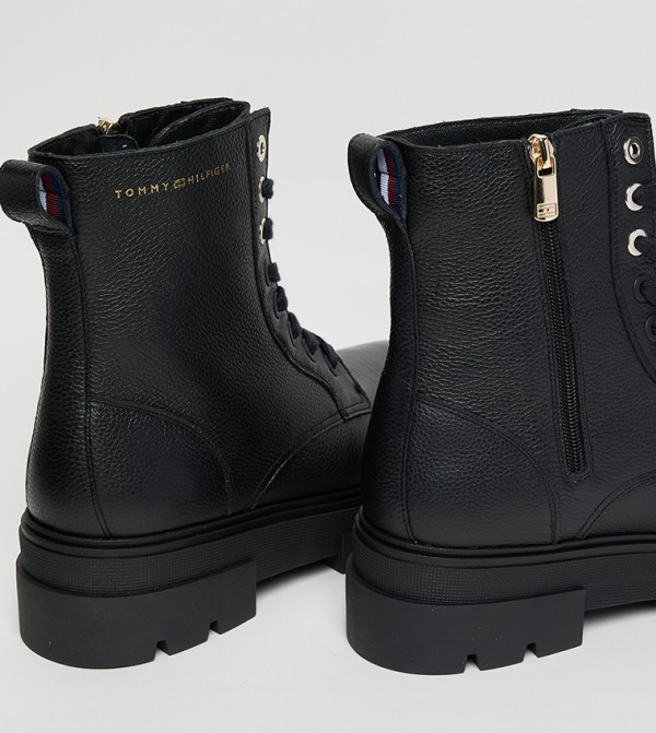 تومي هيلفيغر  أبوات - أسود Ankle length Boots