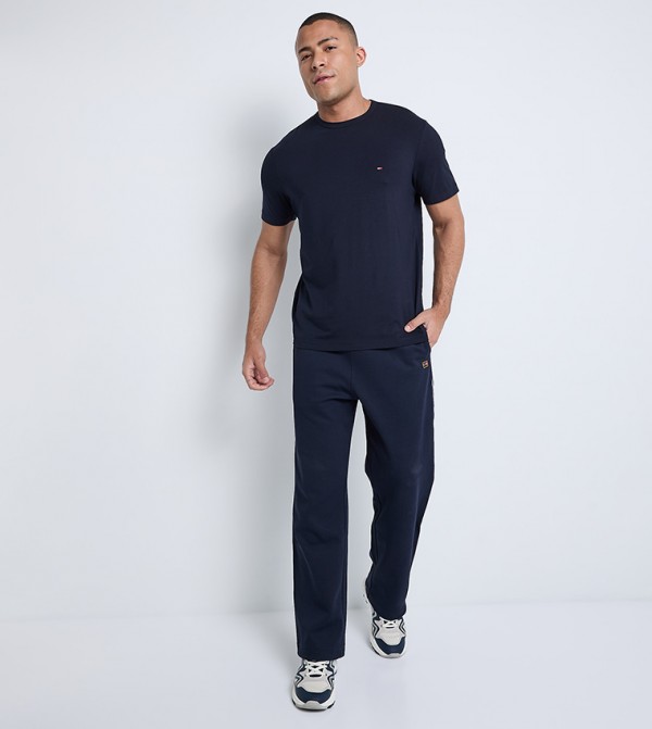 Tommy Hilfiger  - Blue Round Neck T-Shirts