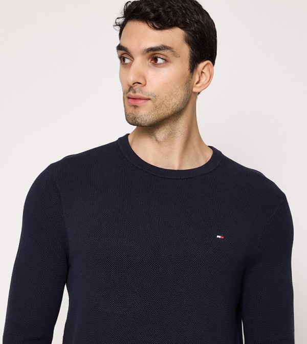 Tommy Hilfiger  Sweaters & Cardigans - Navy Round Neck Sweaters