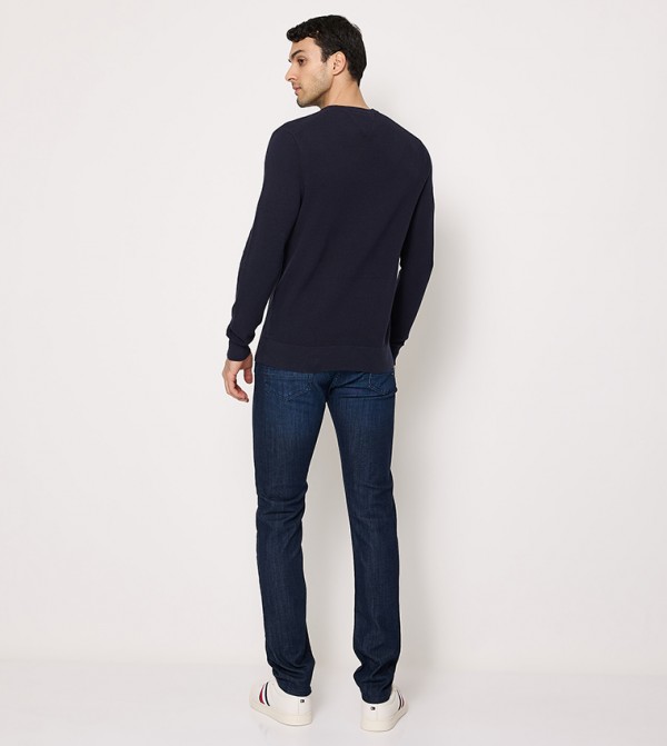 Tommy Hilfiger  Sweaters & Cardigans - Navy Round Neck Sweaters