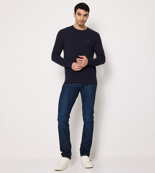 Tommy Hilfiger  Sweaters & Cardigans - Navy Round Neck Sweaters