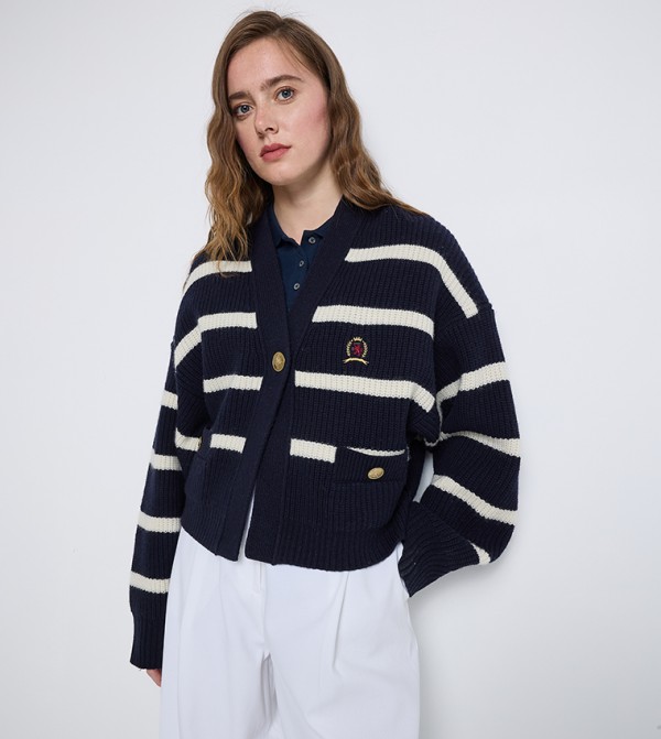 تومي هيلفيغر تومي هيلفيغر - كحلي V-neck Sweaters