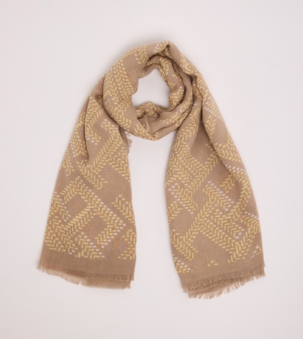 Tommy Hilfiger  Scarves - Beige Woven Scarves