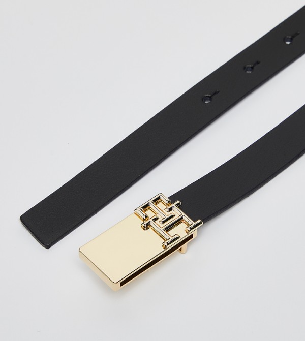 تومي هيلفيغر  Your-Perfect-Look - أسود Leather Belts