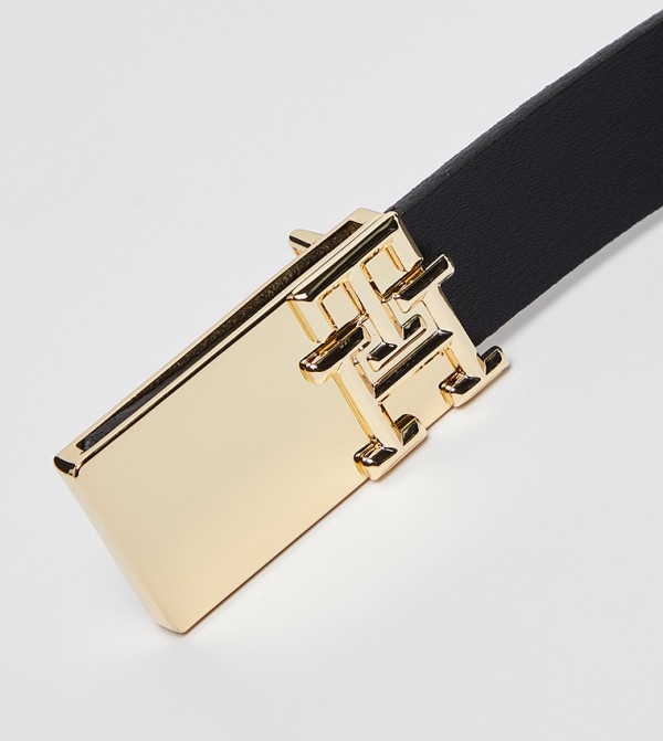 تومي هيلفيغر  Your-Perfect-Look - أسود Leather Belts