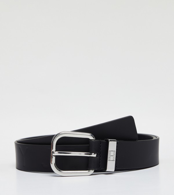 Tommy Jeans  Belts - Black Leather Belts