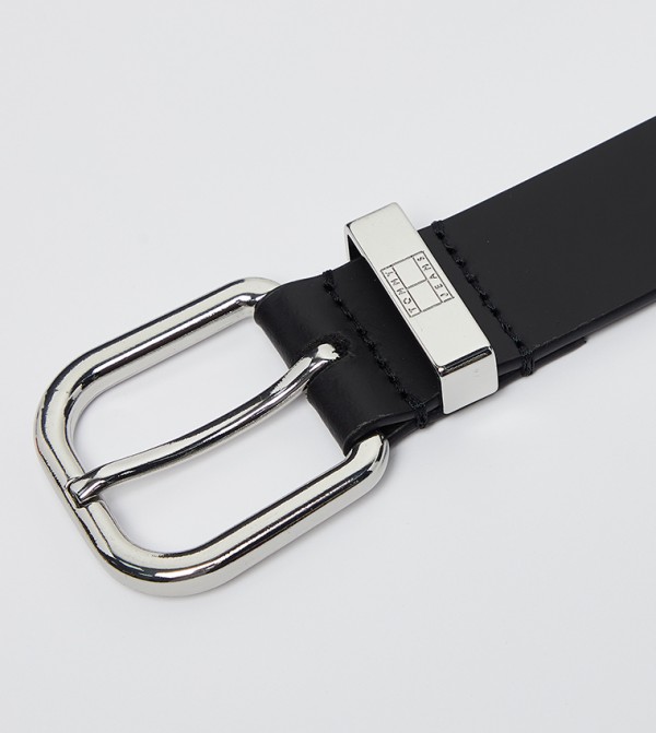 Tommy Jeans  Belts - Black Leather Belts