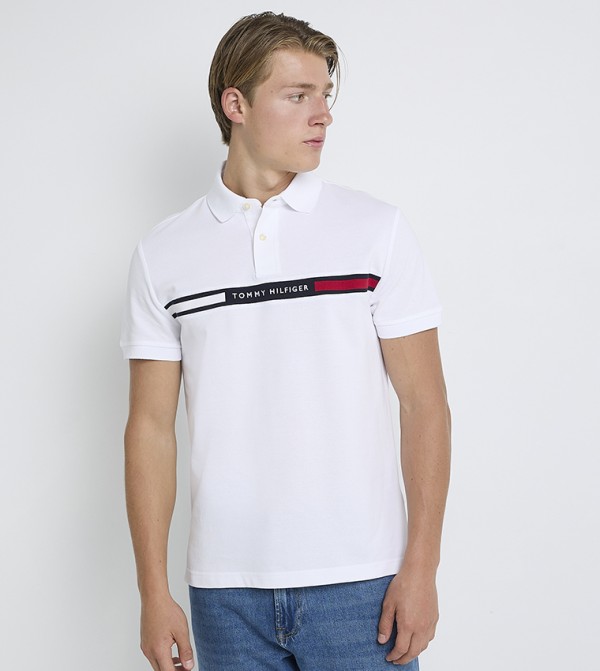 Tommy Hilfiger T-Shirts - White Polo T-shirts
