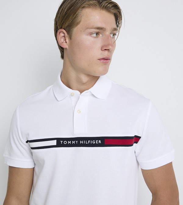 Tommy Hilfiger T-Shirts - White Polo T-shirts