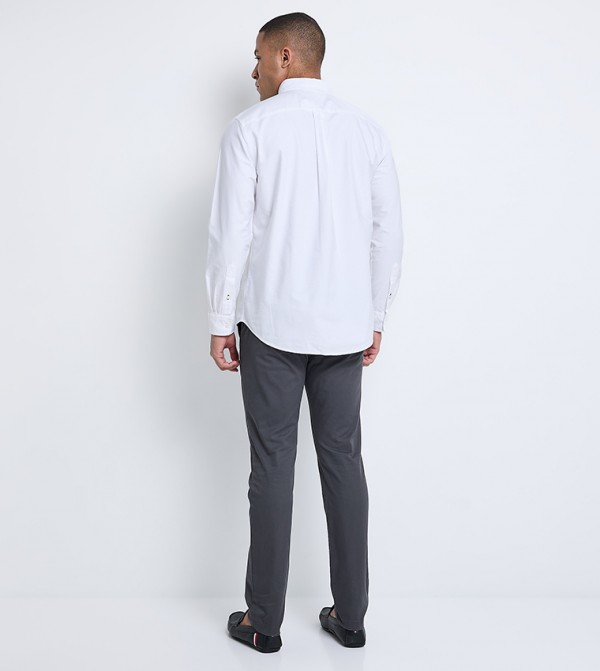 تومي هيلفيغر  قمصان رسمية   - أبيض Long Sleeves