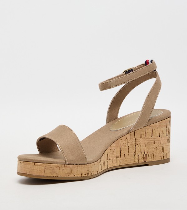 Tommy Hilfiger  - Khaki Wedges