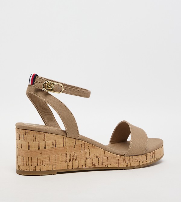 Tommy Hilfiger  - Khaki Wedges
