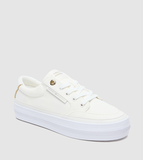 Tommy Hilfiger Sneakers - Ecru Low Top