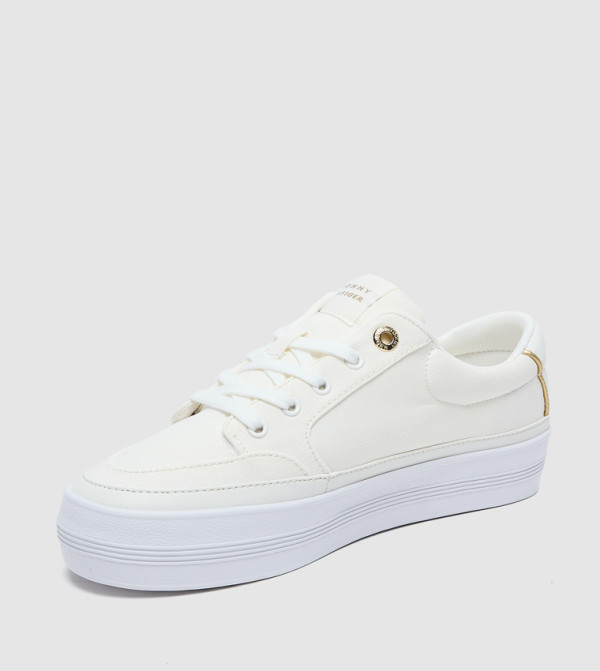 Tommy Hilfiger Sneakers - Ecru Low Top